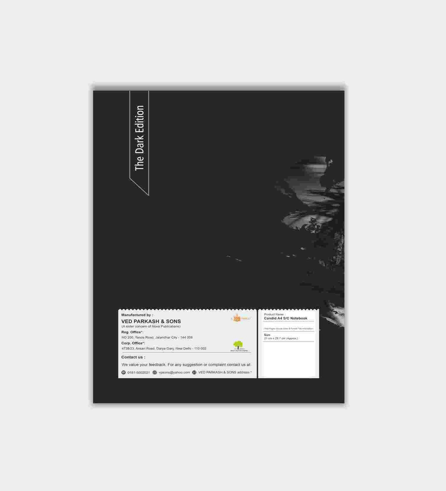 Candid A4 Soft Cover Notebook - 172 Pages