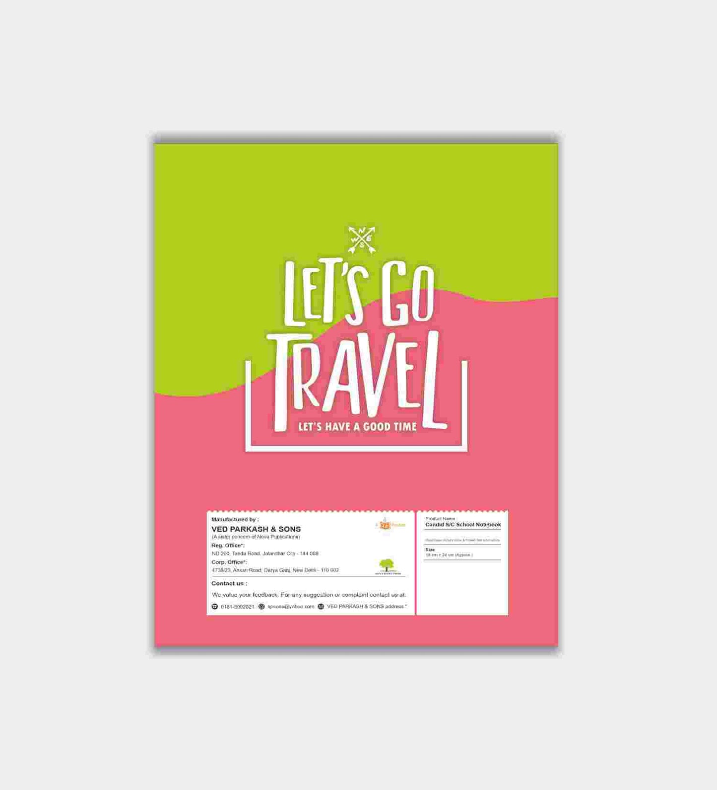Candid Soft Cover 20x30 Notebook - 148 Pages