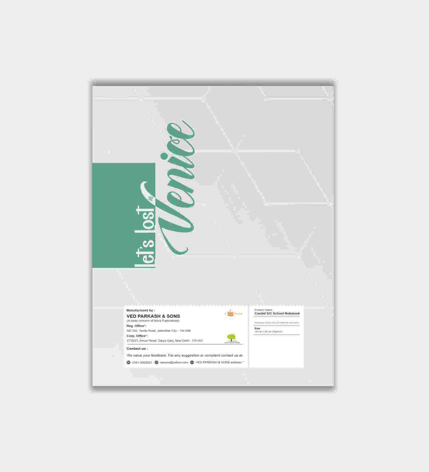 Candid Soft Cover 20x30 Notebook - 172 Pages