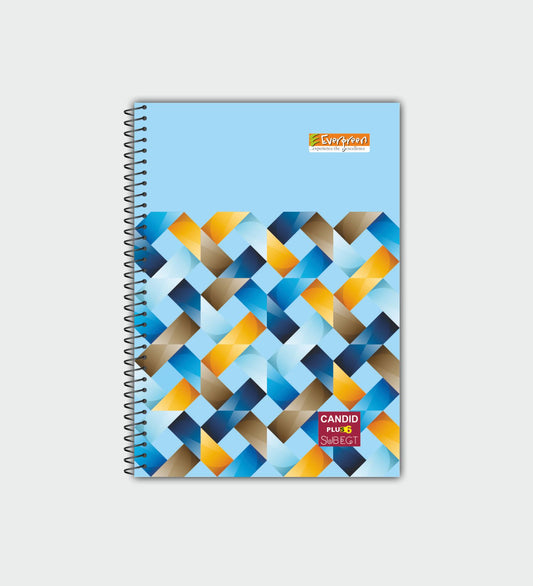 Candid A4 + 6 Subject Spiral Notebook - 300 Pages