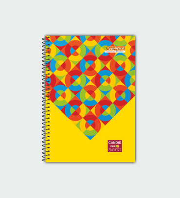 Candid A4 + 6 Subject Spiral Notebook - 300 Pages