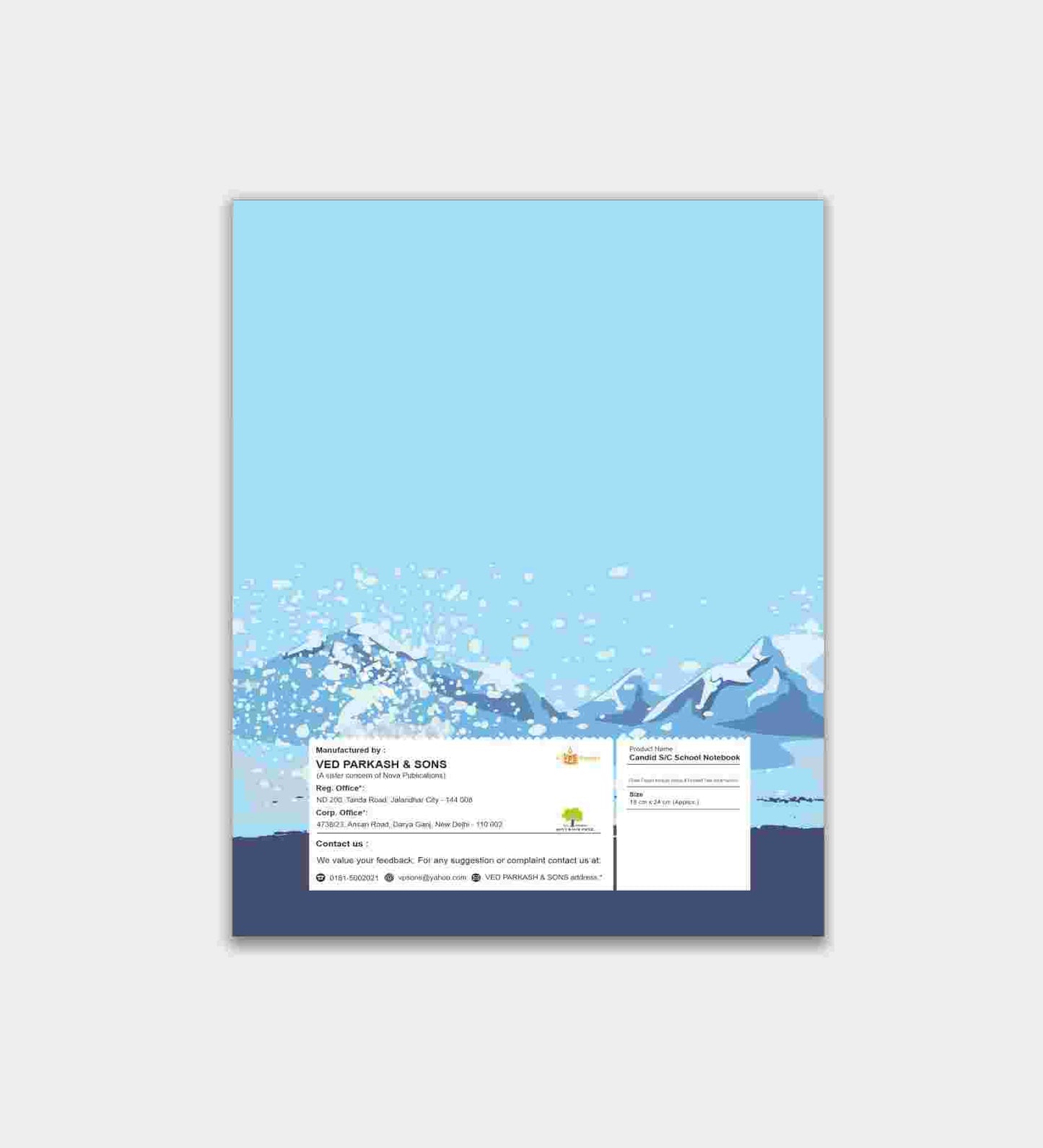 Candid Soft Cover 20x30 Notebook - 120 Pages