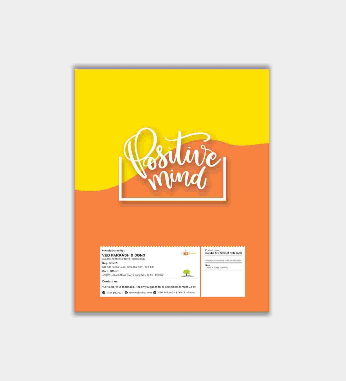 Candid Soft Cover 20x30 Notebook - 148 Pages