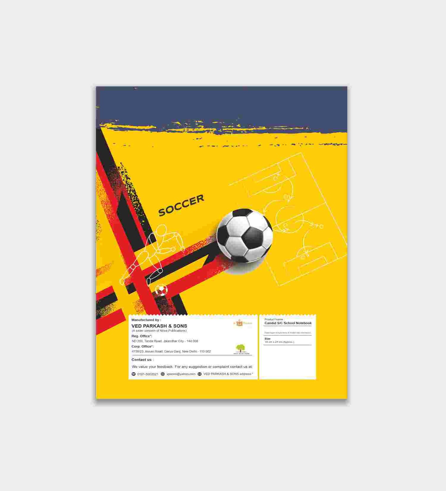 Candid Soft Cover 20x30 Notebook - 192 Pages
