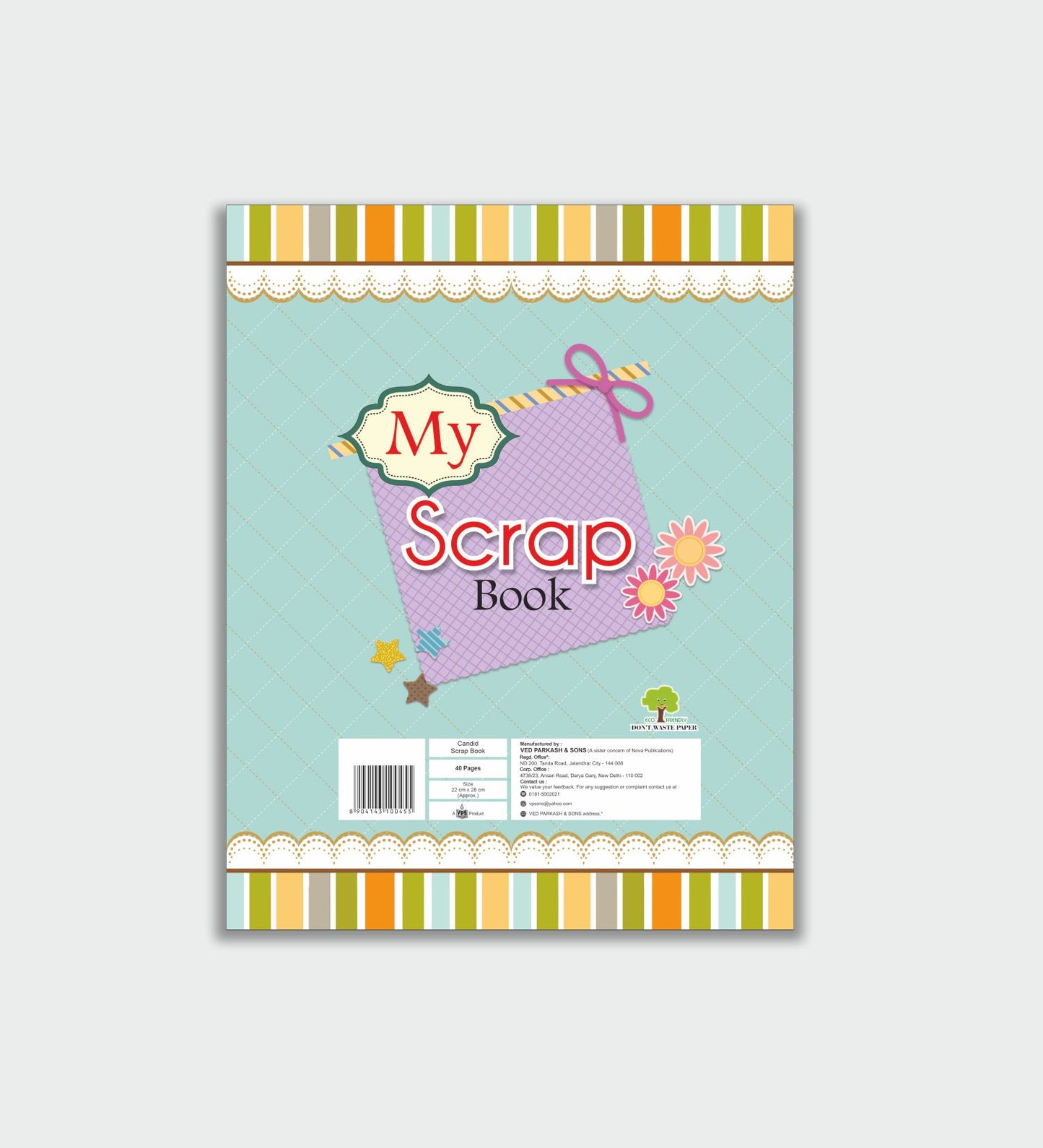 Candid A4 Soft Cover Scrap Book - Colored - 40 Pages