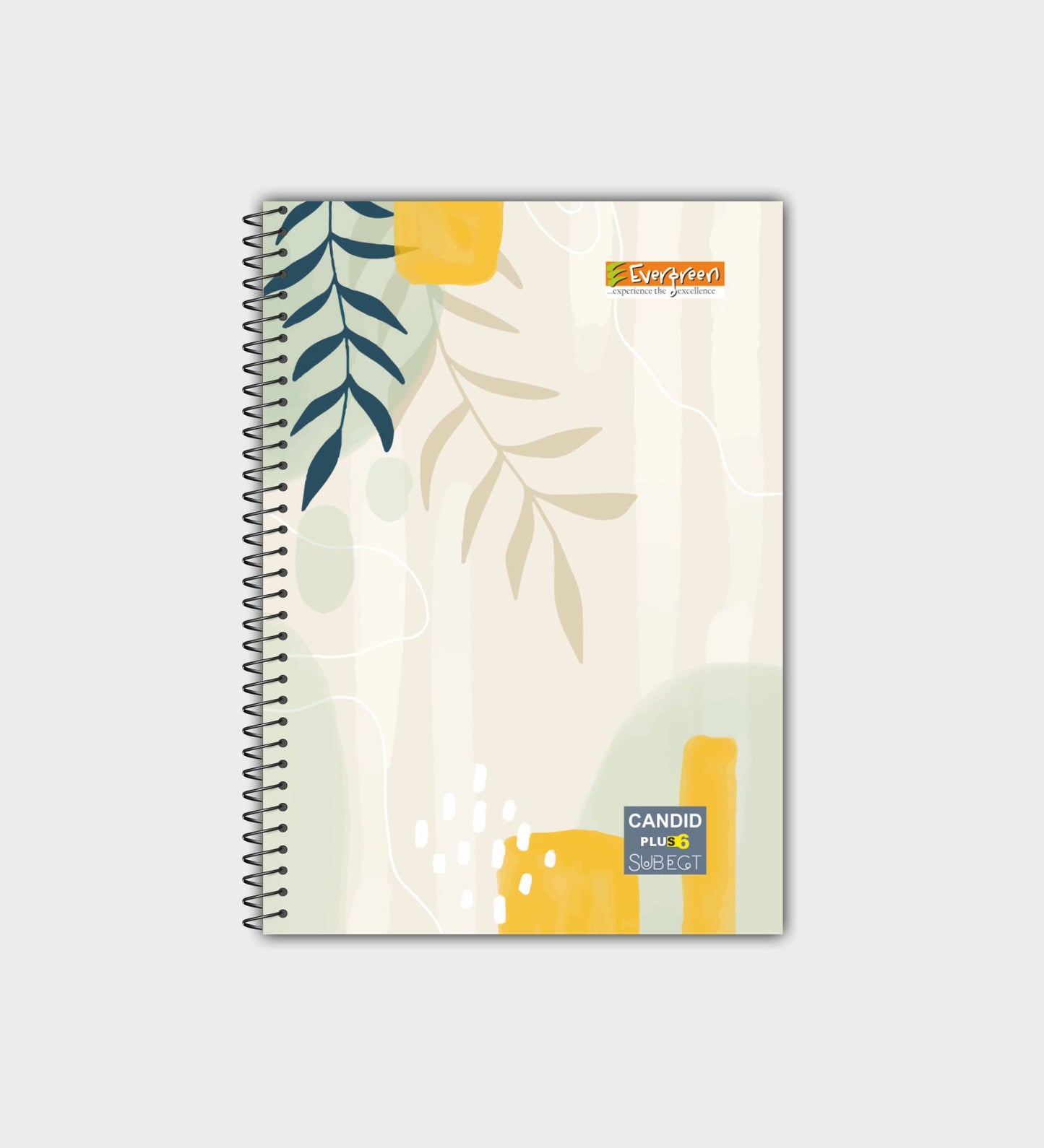 Candid A4 + 6 Subject Spiral Notebook - 300 Pages
