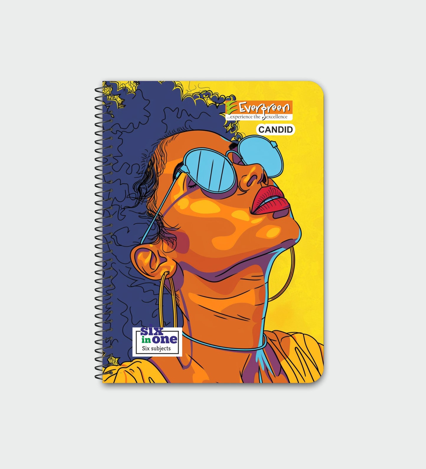 Candid A4 Partition 6-in-1 Notebook (Spiral) - 500 Pages