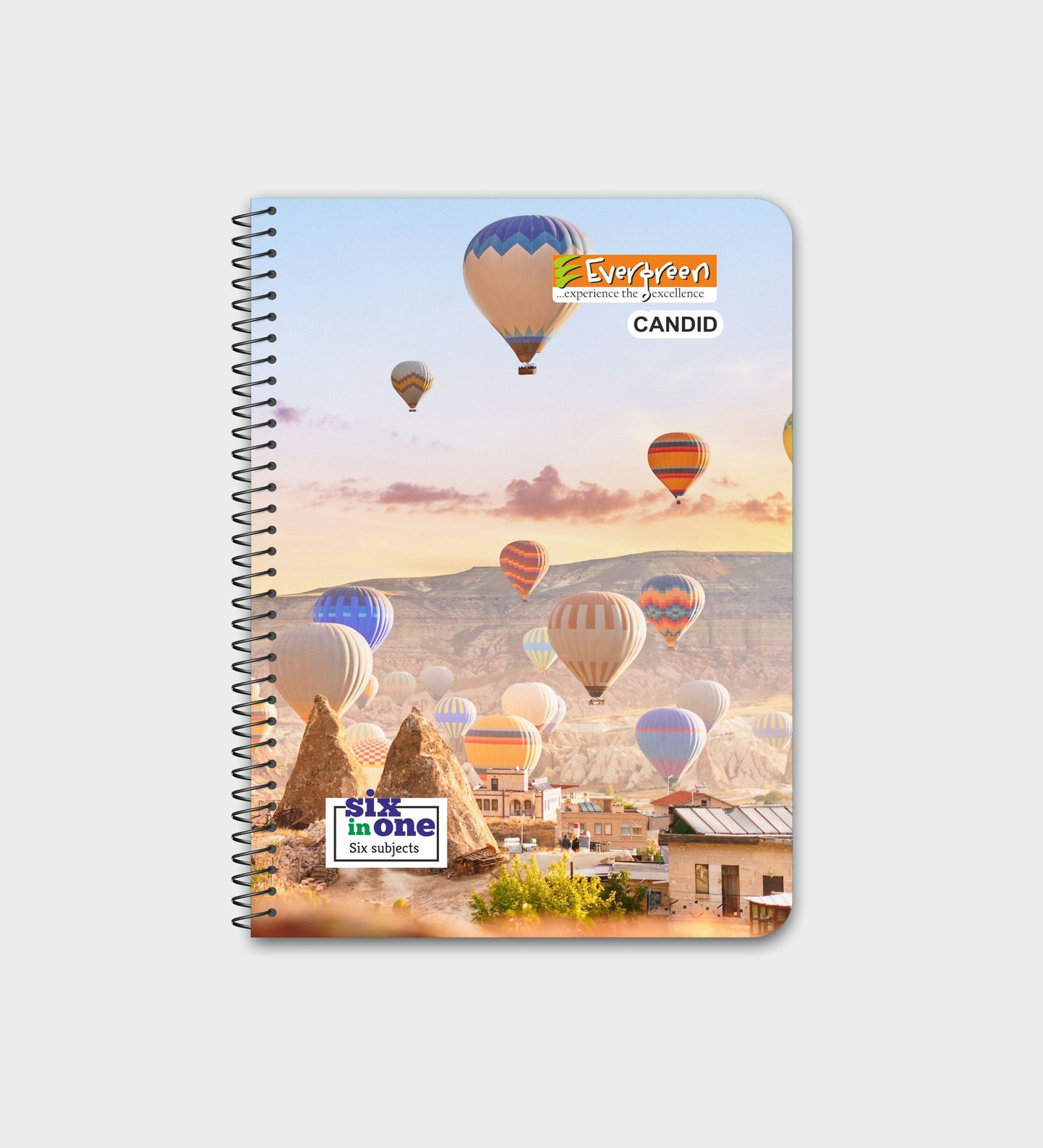 Candid A4 Partition 6-in-1 Notebook (Spiral) - 500 Pages