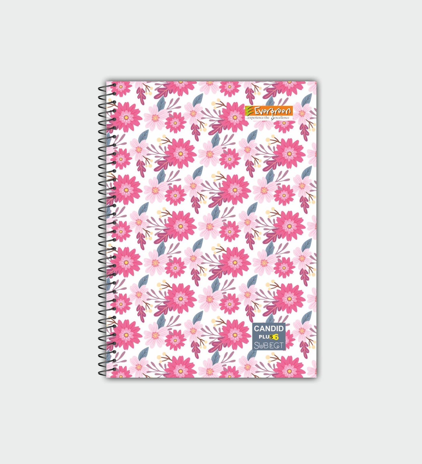 Candid A4 + 6 Subject Spiral Notebook - 400 Pages