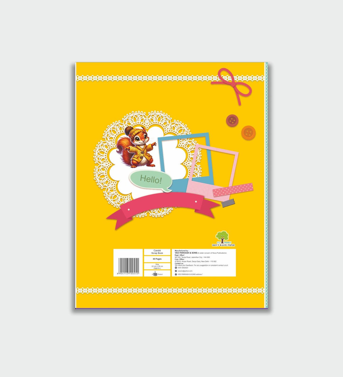 Candid A4 Soft Cover Scrap Book - Colored - 40 Pages