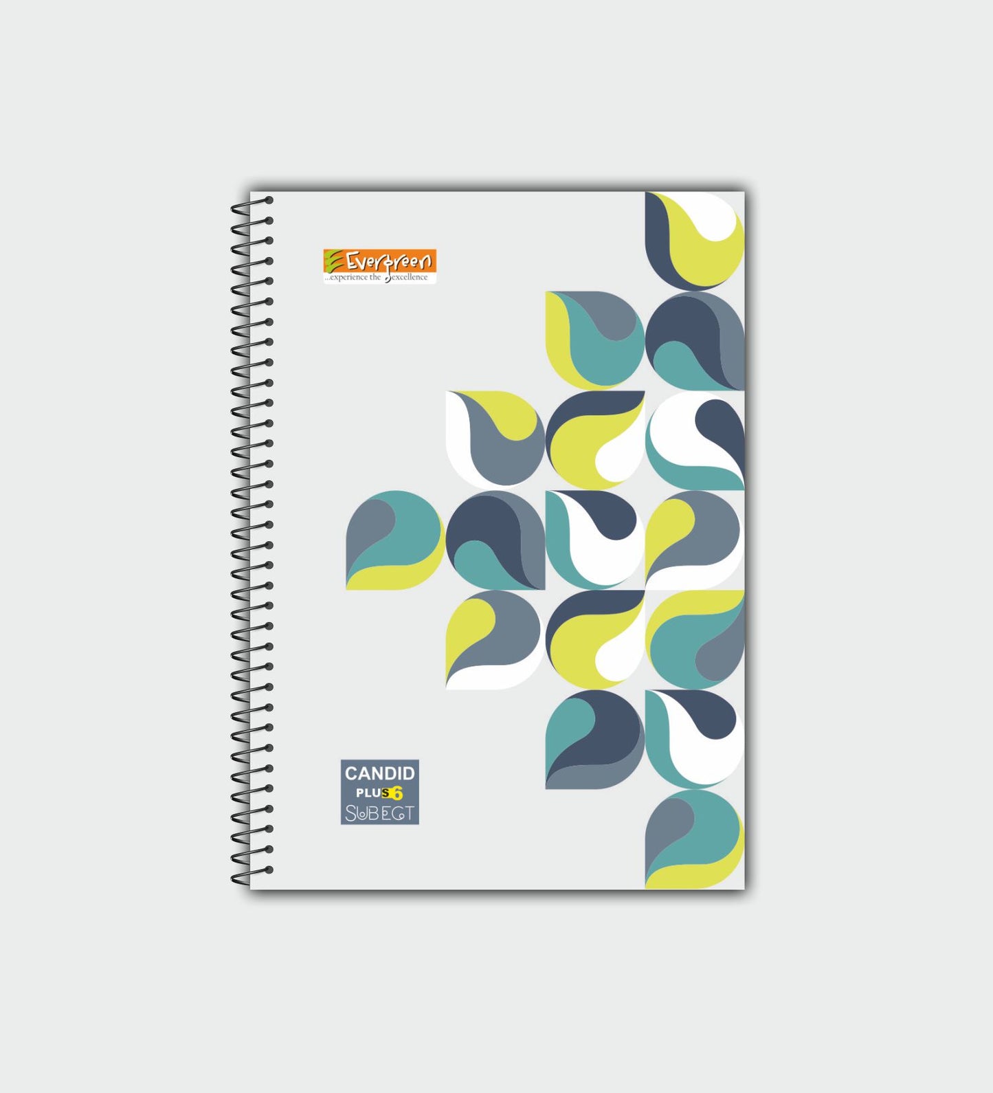 Candid A4 + 6 Subject Spiral Notebook - 400 Pages
