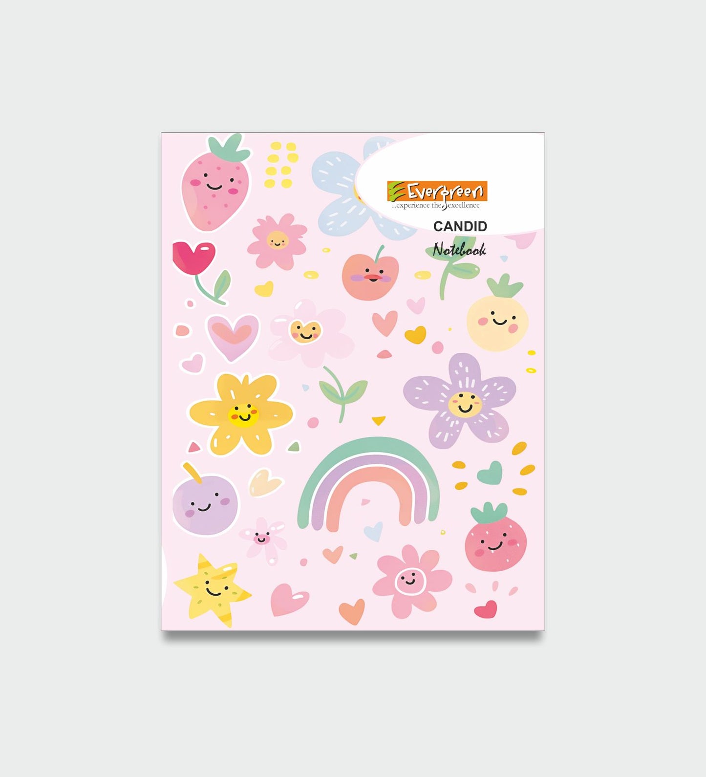 Candid Mini Jumbo Hard Cover Notebook - 120 Pages