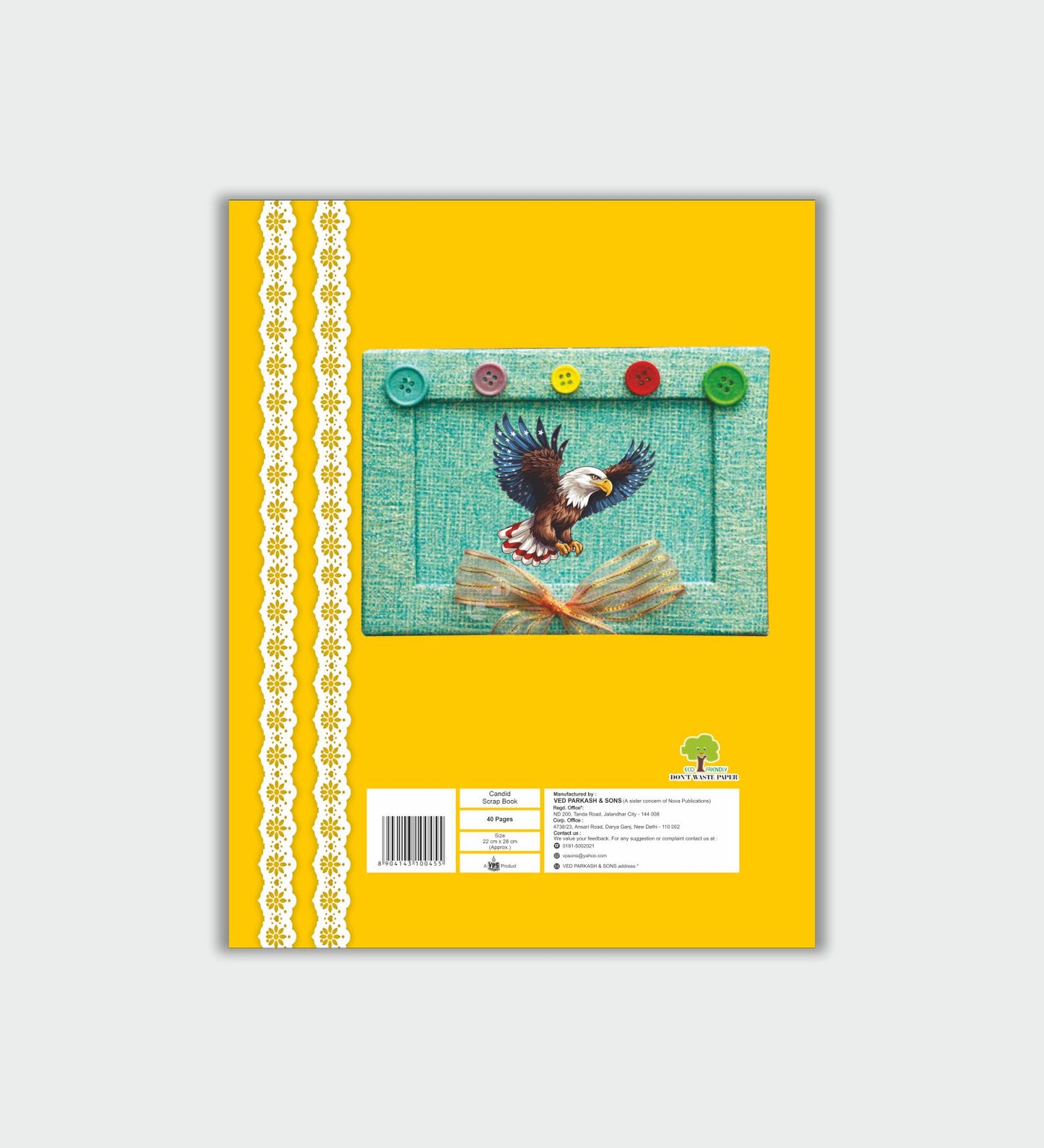 Candid A4 Soft Cover Scrap Book - Colored - 40 Pages