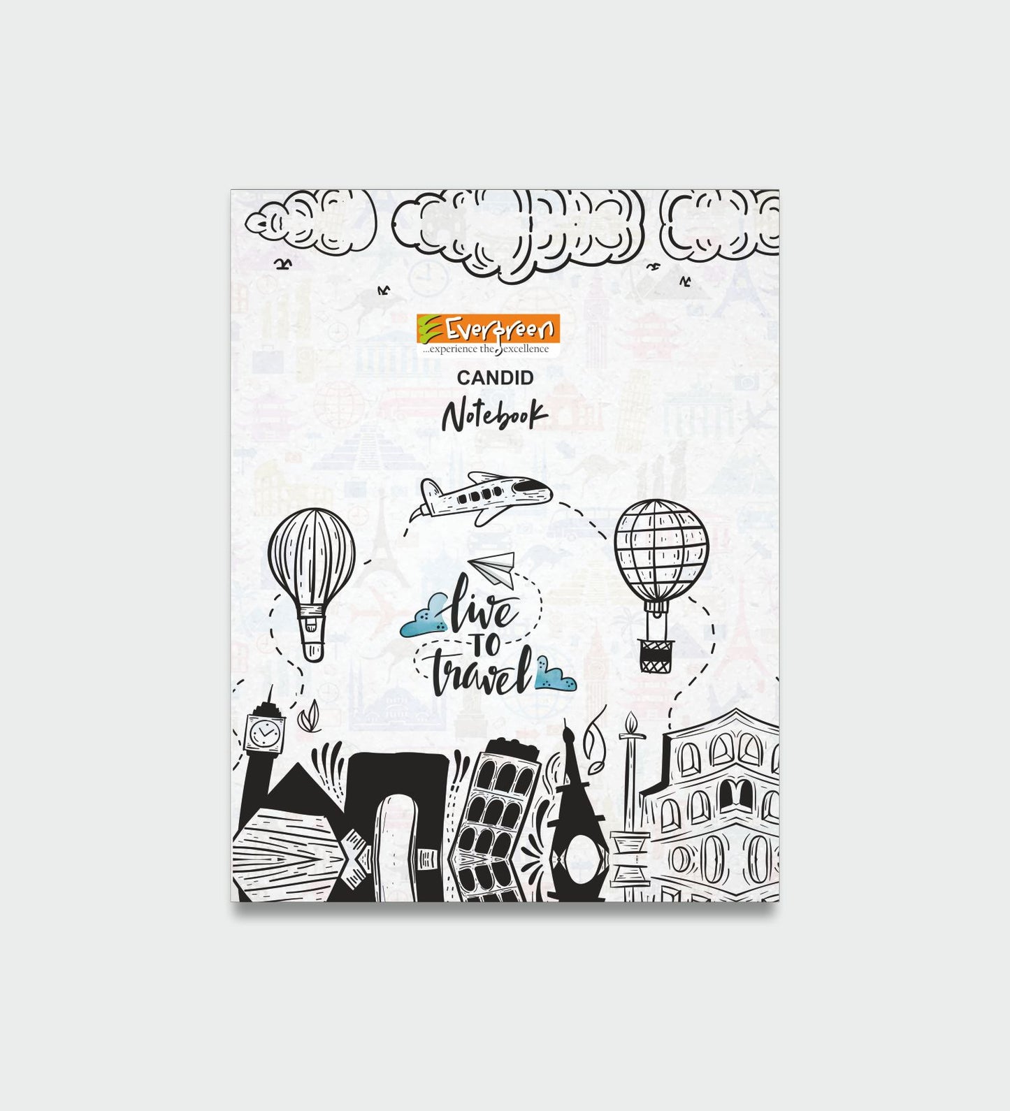 Candid Mini Jumbo Hard Cover Notebook -272 Pages