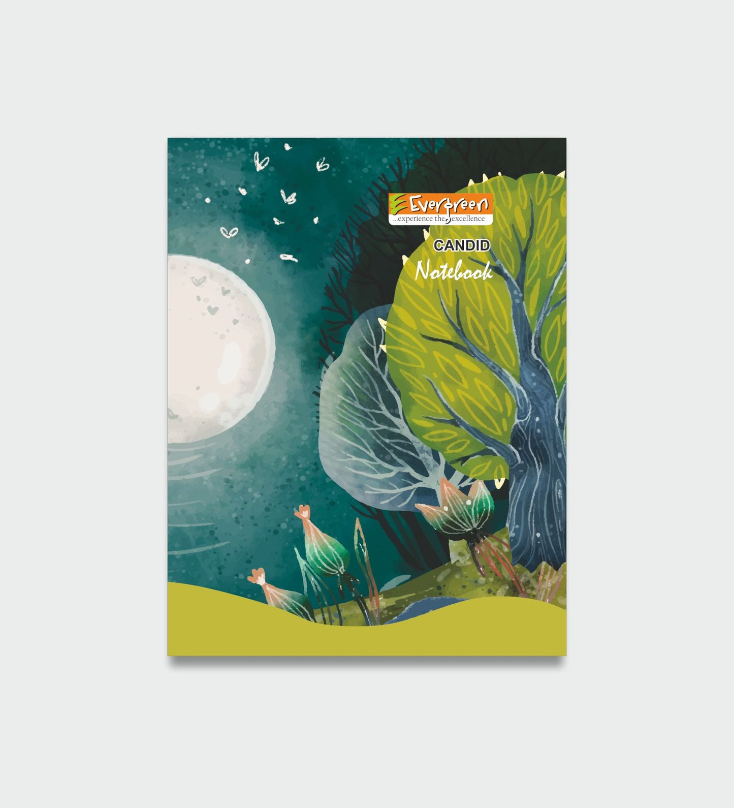 Candid Mini Jumbo Hard Cover Notebook - 120 Pages