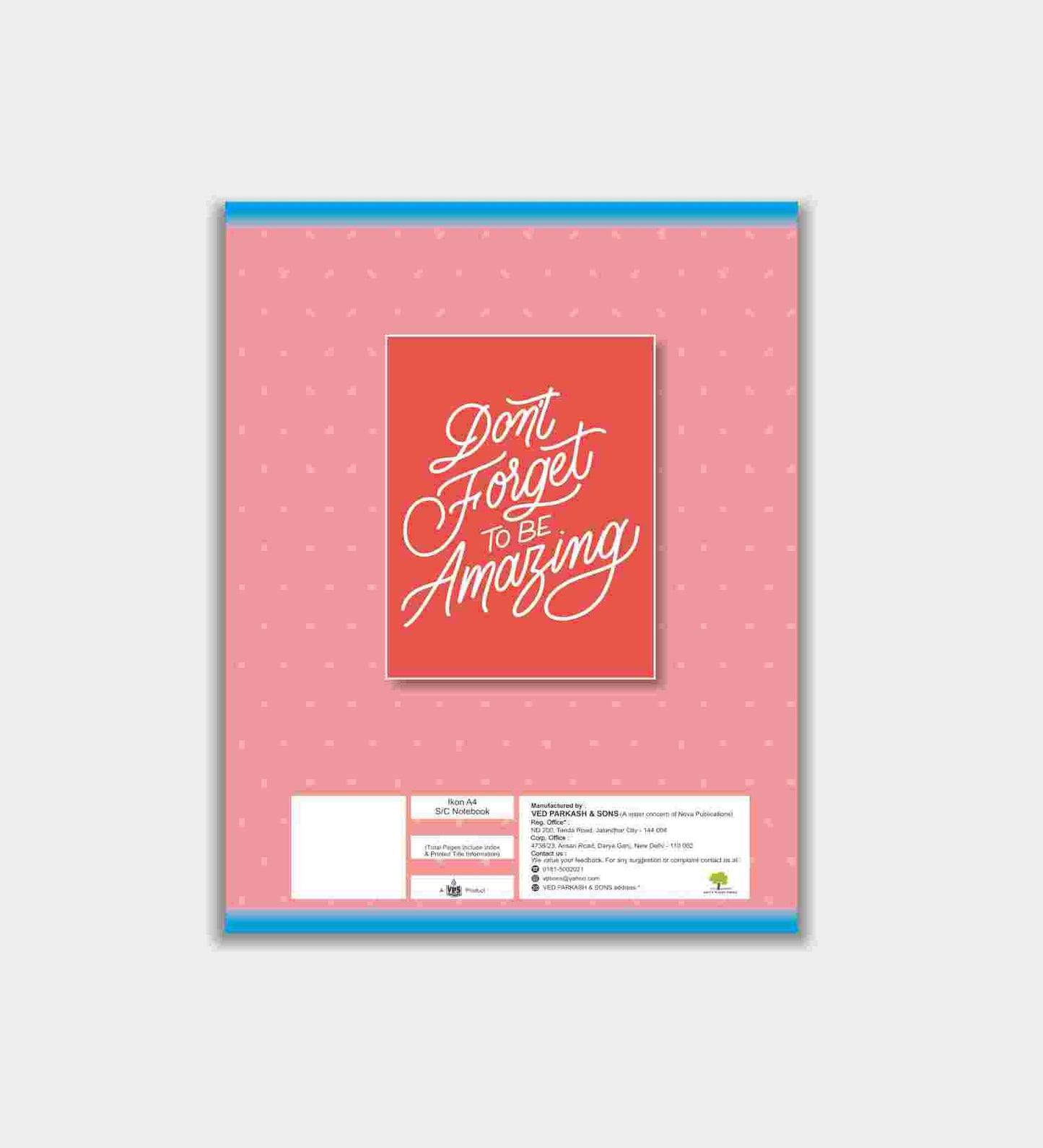 VPS A4 Soft Cover Notebook - 192 Pages
