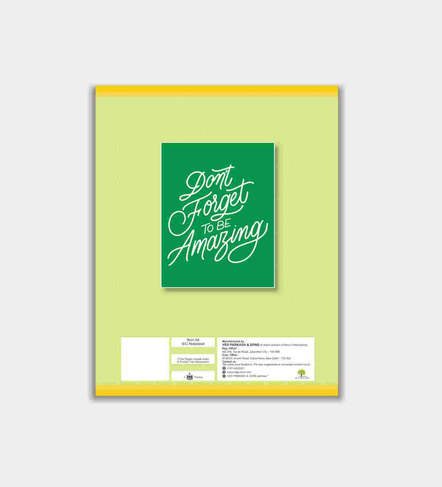 VPS A4 Soft Cover Notebook - 192 Pages
